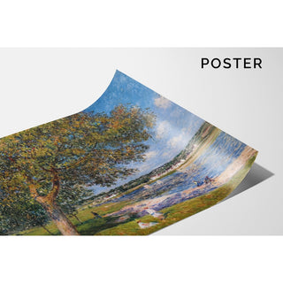 Reproduction Un Noyer dans la Prairie de Thomery - Alfred Sisley